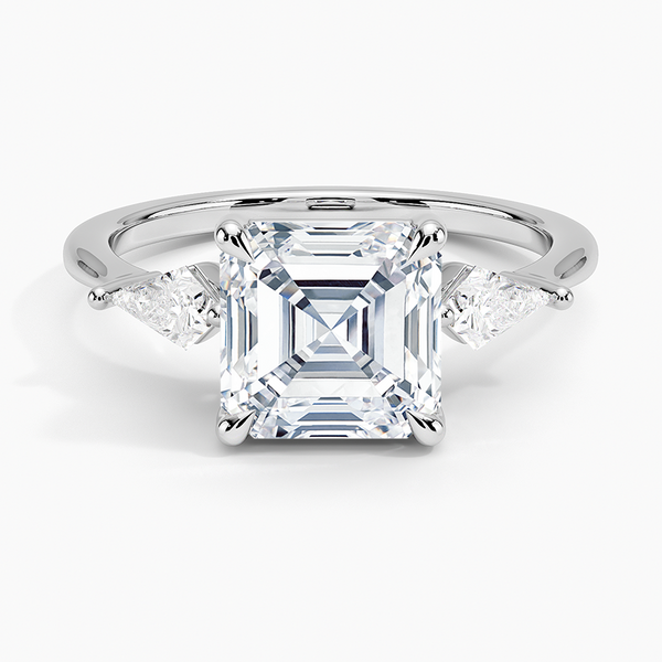 Luxe Cometa Three Stone Diamond Engagement Ring [Setting Only] - EC125A