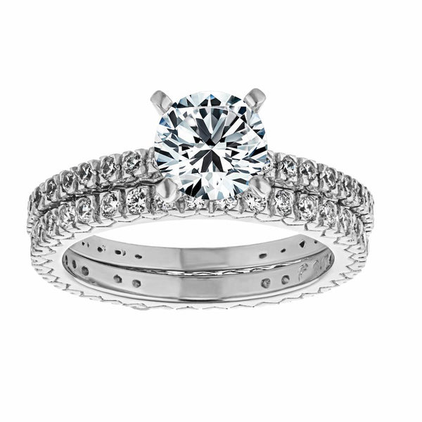 Marilyn Accented Wedding Set