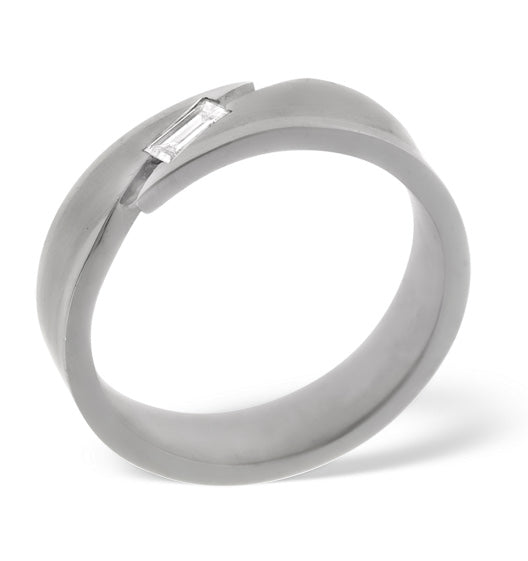 Mens 0.07ct Diamond Eternity Dress Ring - SM003 - Roselle Jewelry