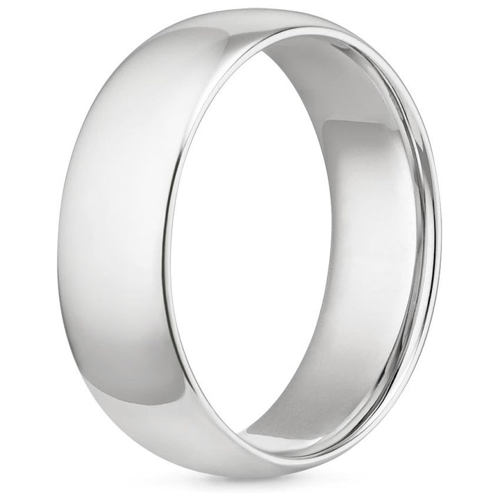 7mm Men's Comfort Fit Wedding Band Rings - NM28 - Roselle Jewelry