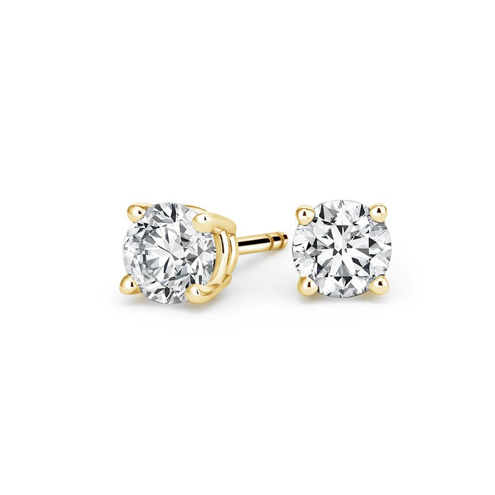 1.60CTW Four Prong Round Diamond Stud Earrings - SE015 - Roselle Jewelry