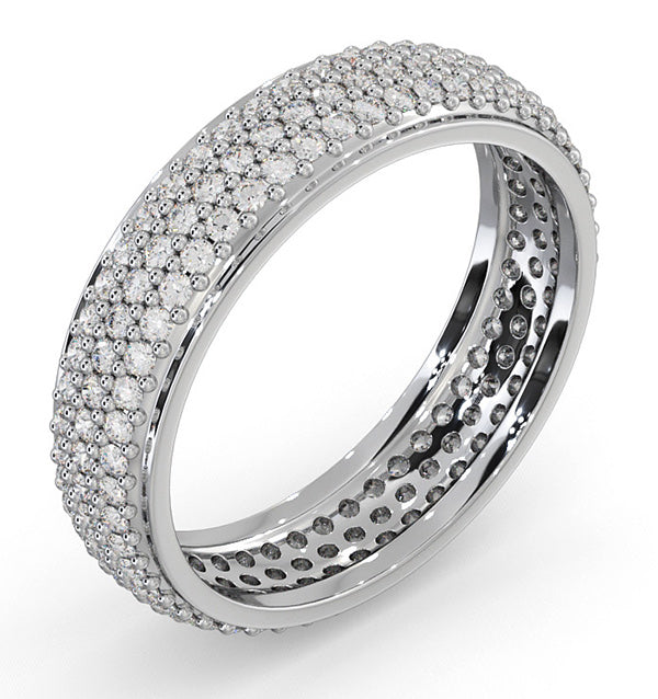 Mens 1 CTW Diamond Eternity Dress Ring - SM002 - Roselle Jewelry