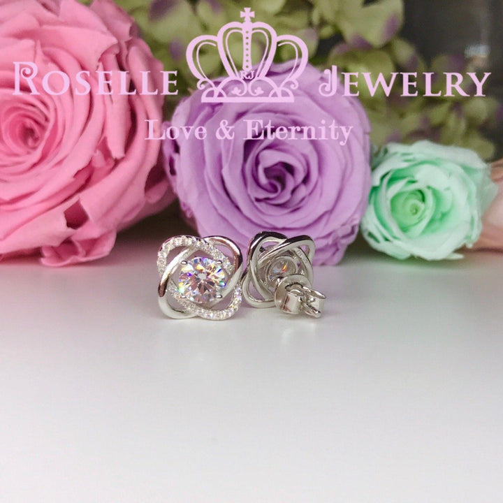 Floral Stud Earrings - RR2 - Roselle Jewelry