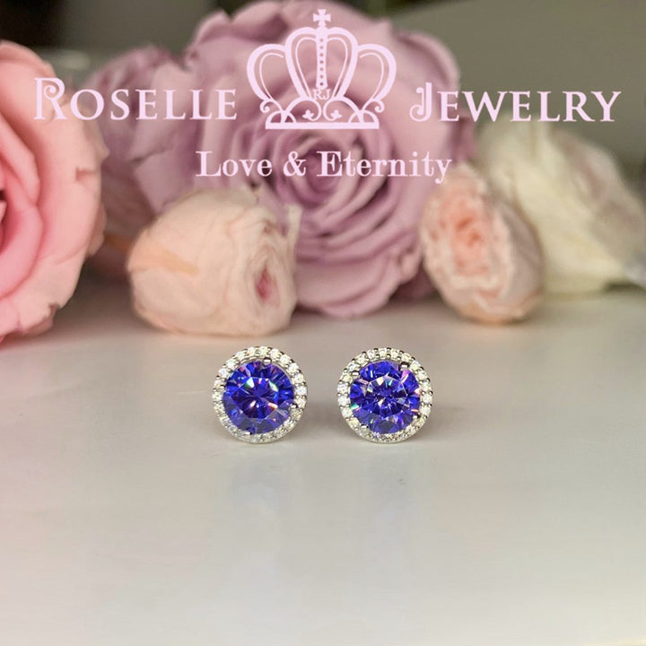 1.00CT Detachable Floral Stud Earrings - RR10 - Roselle Jewelry