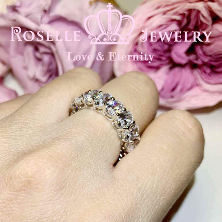 Oval Eternity Wedding Ring - BH4 - Roselle Jewelry