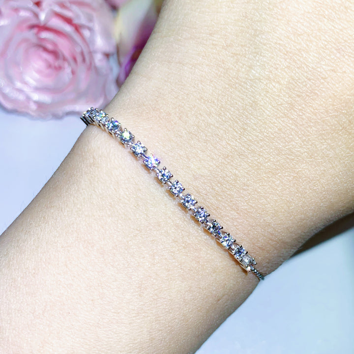 0.75CTW Four Prong Lab Grown Diamond Bracelet - LB002 - Roselle Jewelry