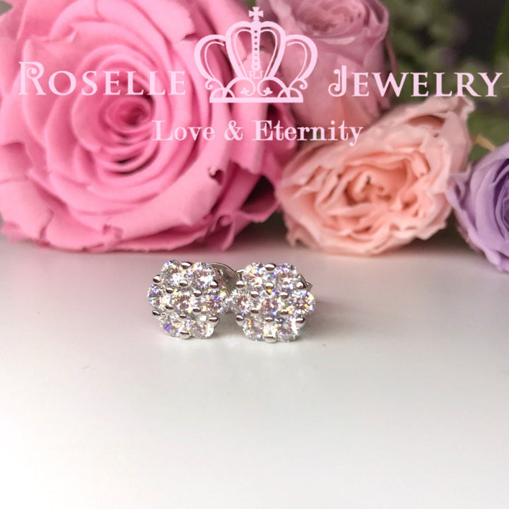 Cluster Stud Earrings - ER7 - Roselle Jewelry