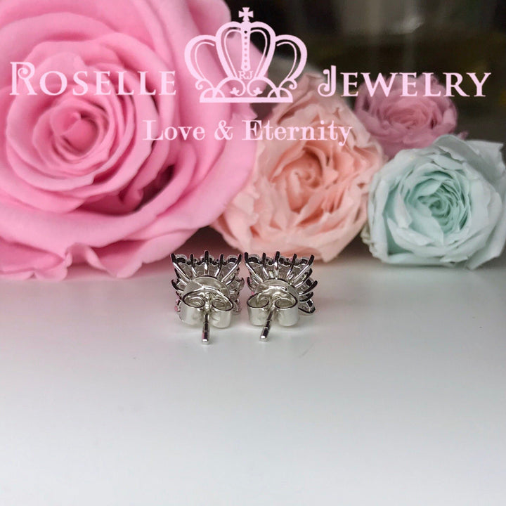 Detachable Floral Stud Earrings - RR4 - Roselle Jewelry