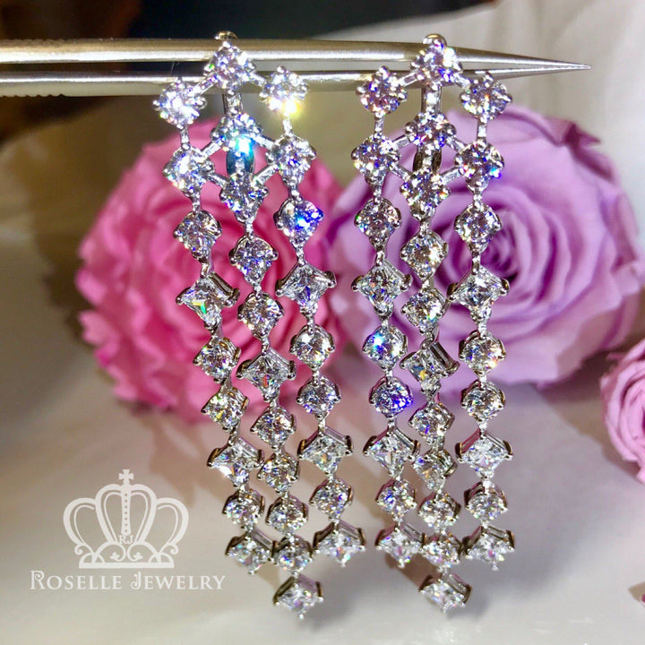 Cocktail Drop Earrings - VE3 - Roselle Jewelry