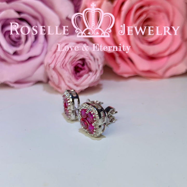 Floral Stud Earrings - EF2 - Roselle Jewelry