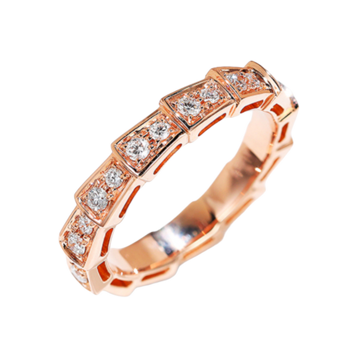 0.3CTW Snake Gradient Eternity Fashion Diamond Band Ring - FR002 - Roselle Jewelry