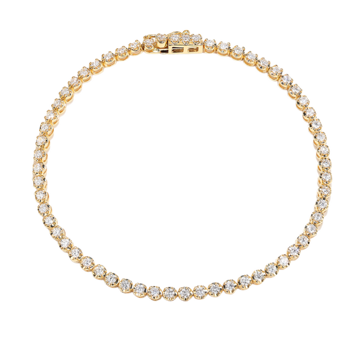 1.00CT Delicate Pavé Eternal Diamond Bracelet - SB003 - Roselle Jewelry