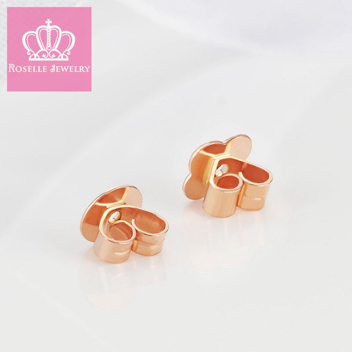 18K Gold Earring Earplug - JEA1 - Roselle Jewelry