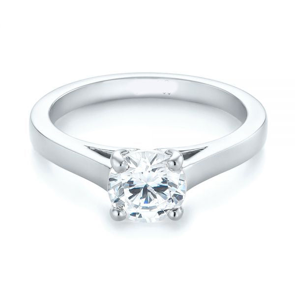 Four Prong Solitaire Diamond Engagement Ring [Setting Only] - EC062 - Roselle Jewelry