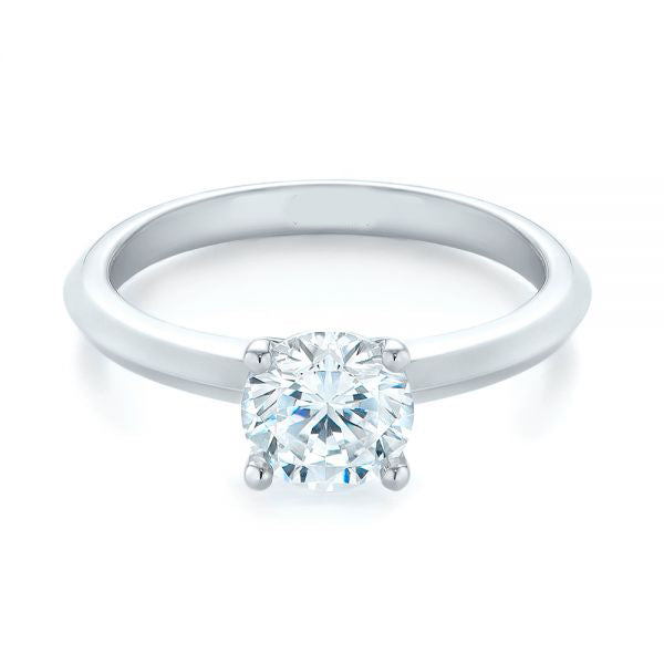 Four Prong Solitaire Diamond Engagement Ring [Setting Only] - EC064 - Roselle Jewelry