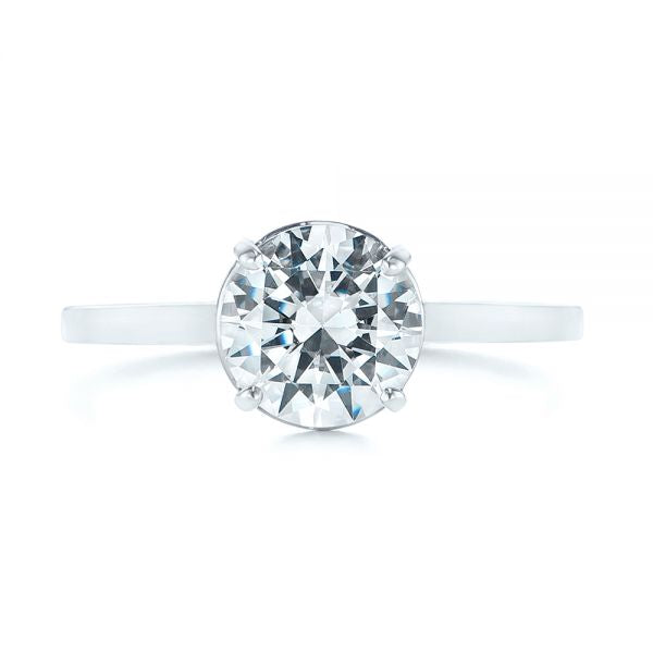 Four Prong Solitaire Diamond Engagement Ring [Setting Only] - EC065 - Roselle Jewelry