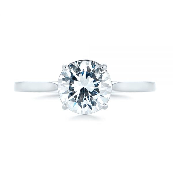Solitaire Diamond Engagement Ring [Setting Only] - EC035 - Roselle Jewelry