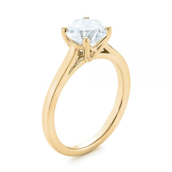 Solitaire Diamond Engagement Ring [Setting Only] - EC061 - Roselle Jewelry