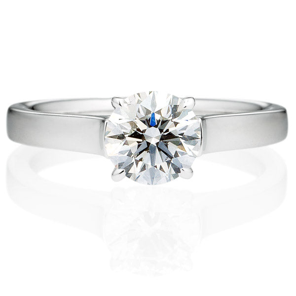 Four Prong Round Brilliant Engagement Ring [Setting Only] - EC020 - Roselle Jewelry