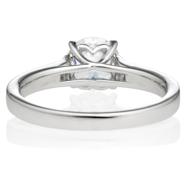 Four Prong Shape Brilliant Engagement Ring [Setting Only] - EC014 - Roselle Jewelry