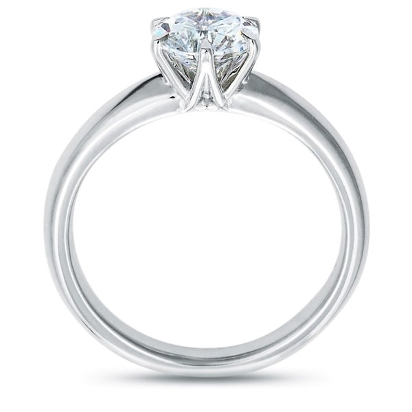 Six Prong Round Brilliant Engagement Ring [Setting Only] - EC019 - Roselle Jewelry