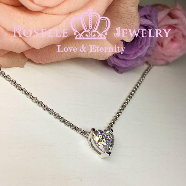 Heart Shape Solitaire Necklaces - C3 - Roselle Jewelry