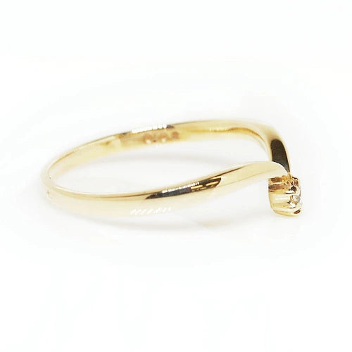 Light Luxury V Shape Solitaire Diamond Ring - LR15 - Roselle Jewelry