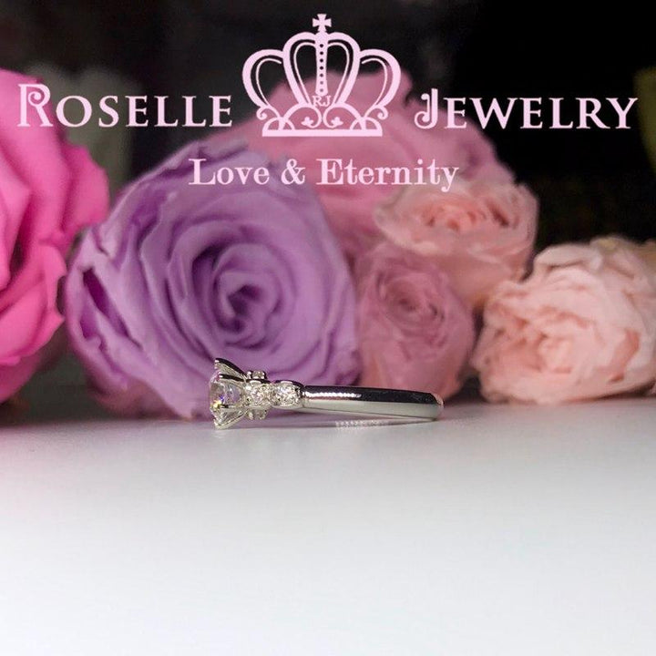 Bow Fashion Engagement Ring - TB3 - Roselle Jewelry