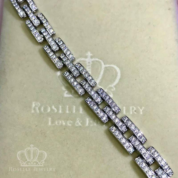 Mens Tennis Bracelet - BM1 - Roselle Jewelry