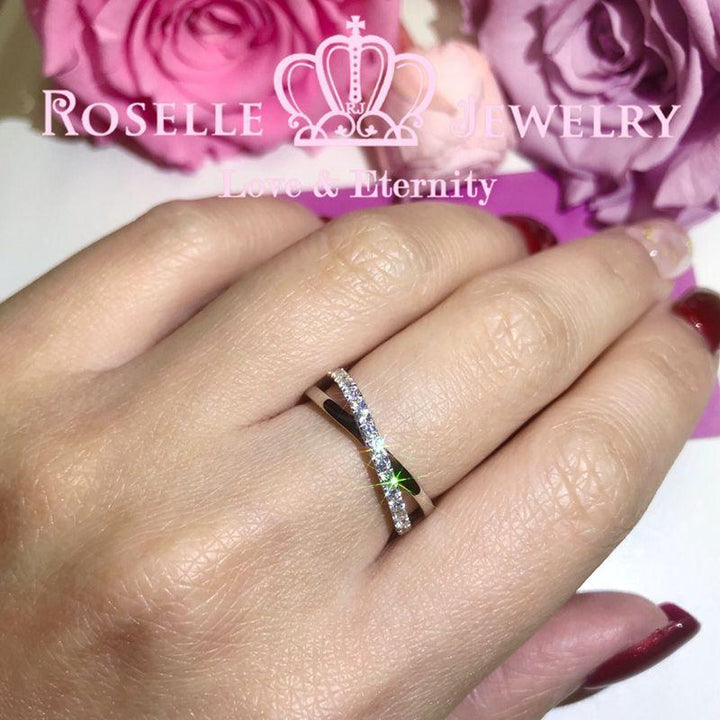Twist Wedding Ring - BA48 - Roselle Jewelry