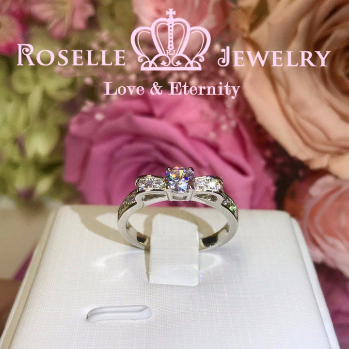 Fashion Bow Engagement Ring - TB1 - Roselle Jewelry
