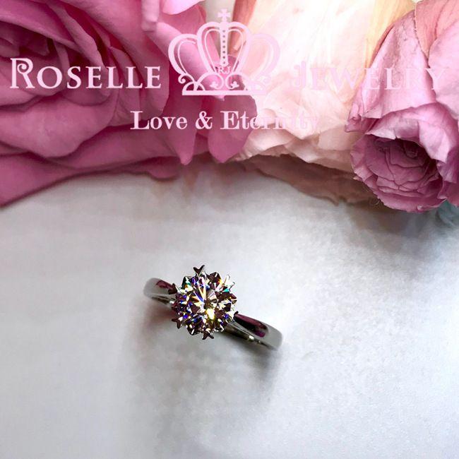 Heart Shape Prong Vintage Engagement Ring - SR2 - Roselle Jewelry