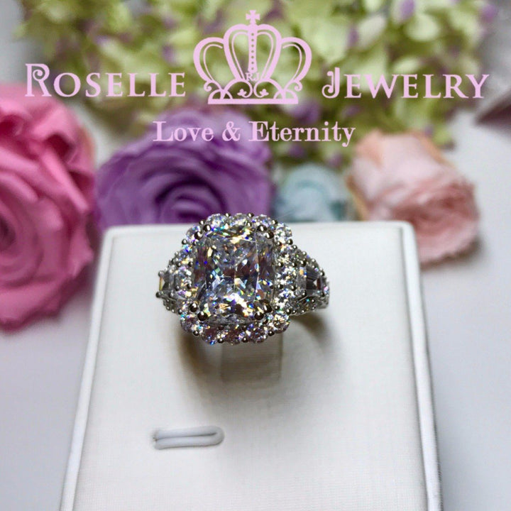 Cushion Cut Fashion Engagement Ring - VC1 - Roselle Jewelry