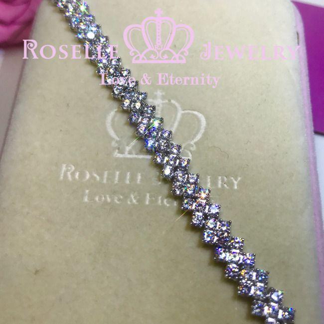 Cluster Tennis Bracelet - B040 - Roselle Jewelry