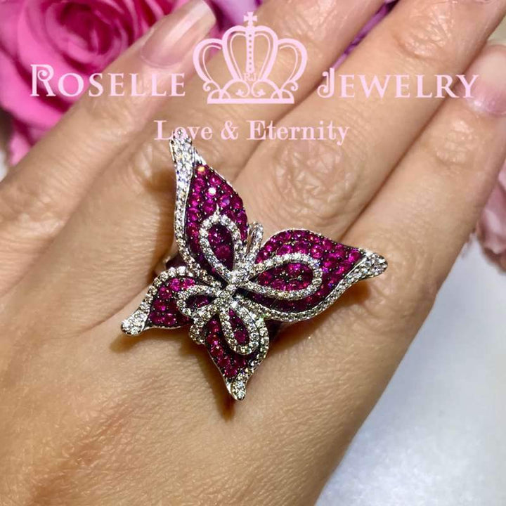 Fashion Butterfly Fashion Ring - TB4 【Clearance 】 - Roselle Jewelry