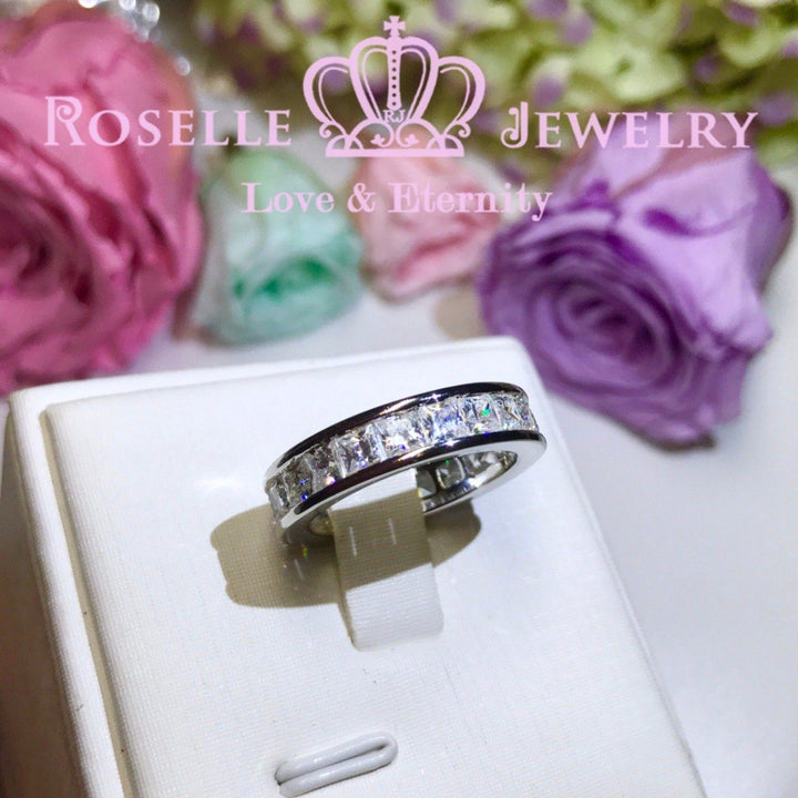 Princess Cut Eternity Fashion Ring - BA23 - Roselle Jewelry