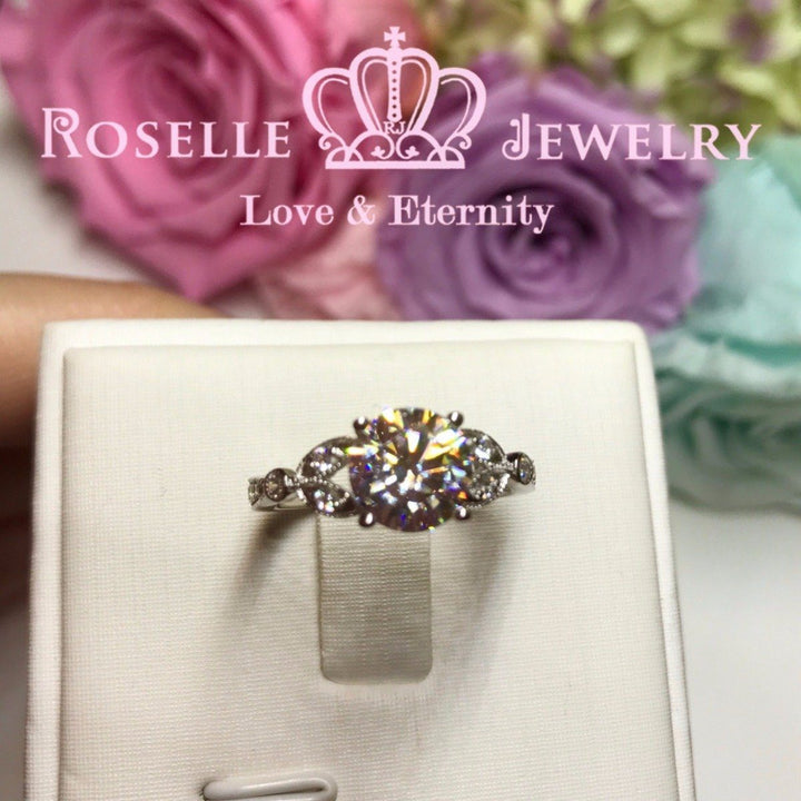 Vintage Floral Engagement Rings - V18 - Roselle Jewelry