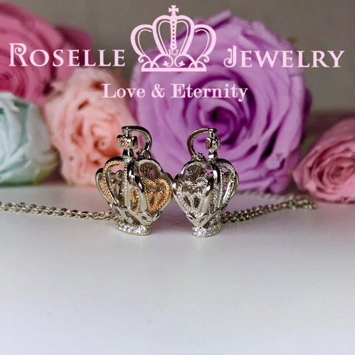 Crown Dancing Stone Pendants - CD7 - Roselle Jewelry