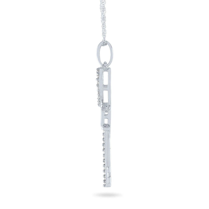 Heart Key Diamond Pendant [pre order] - SN006 - Roselle Jewelry